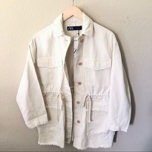 Zara oversized shirt Jacket